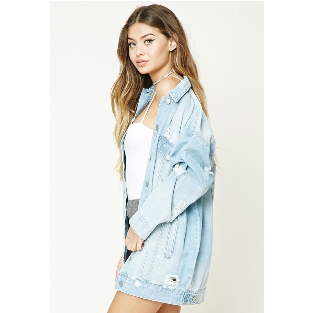 Distressed Denim Jacket